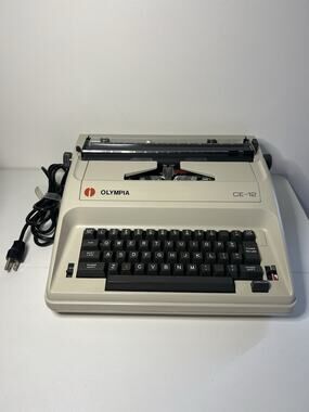 Vintage Olympia CE-12 Electric Typewriter w/ Hard Case- Needs Repair -